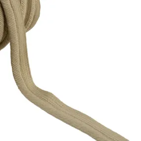 Bobine 20m passepoil cordon fils 6mm marron taupe