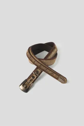 CEINTURE MINIMAL WESTERN BEIGE ET GRISE
