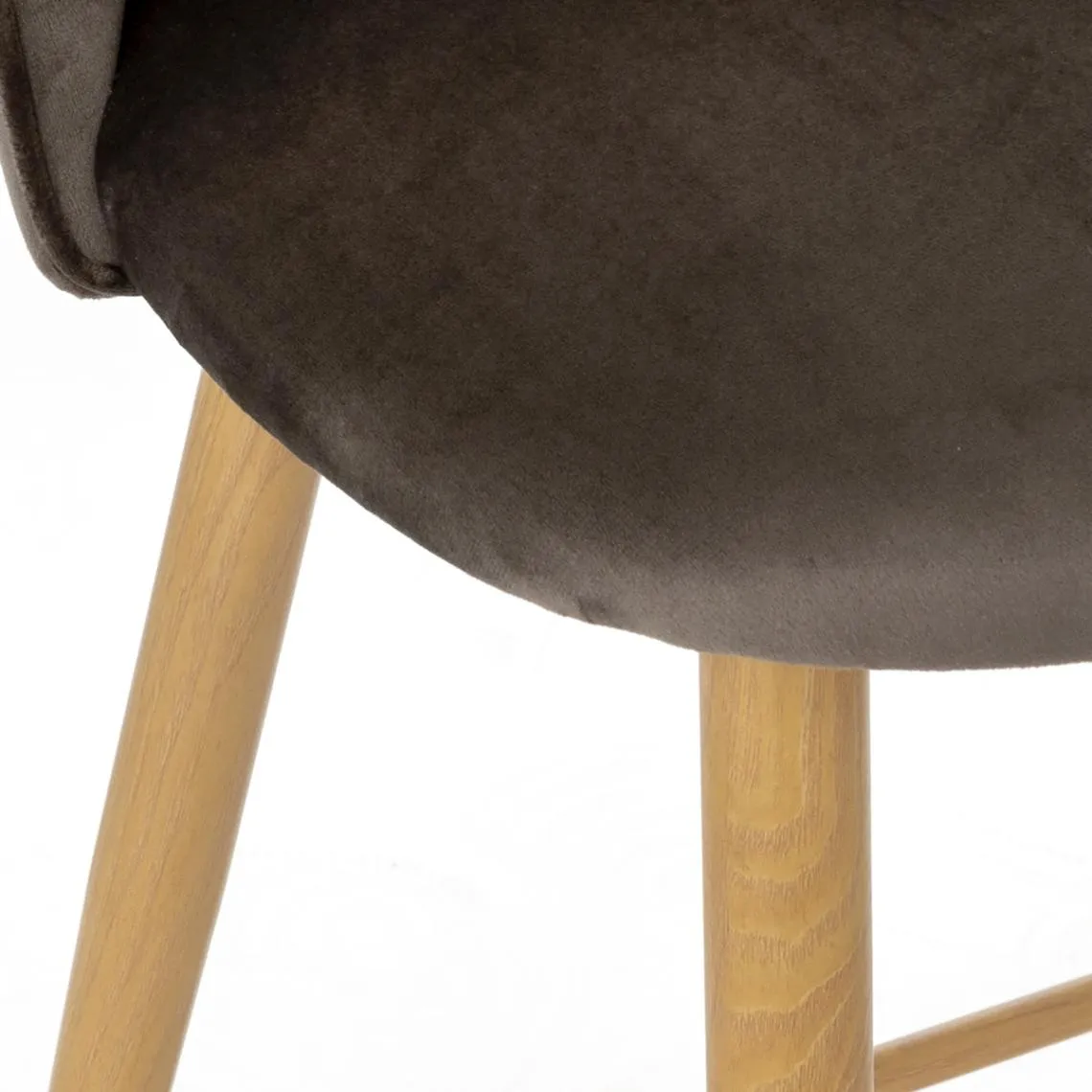 Chaise de bar SLANO gris taupe | 3 Suisses