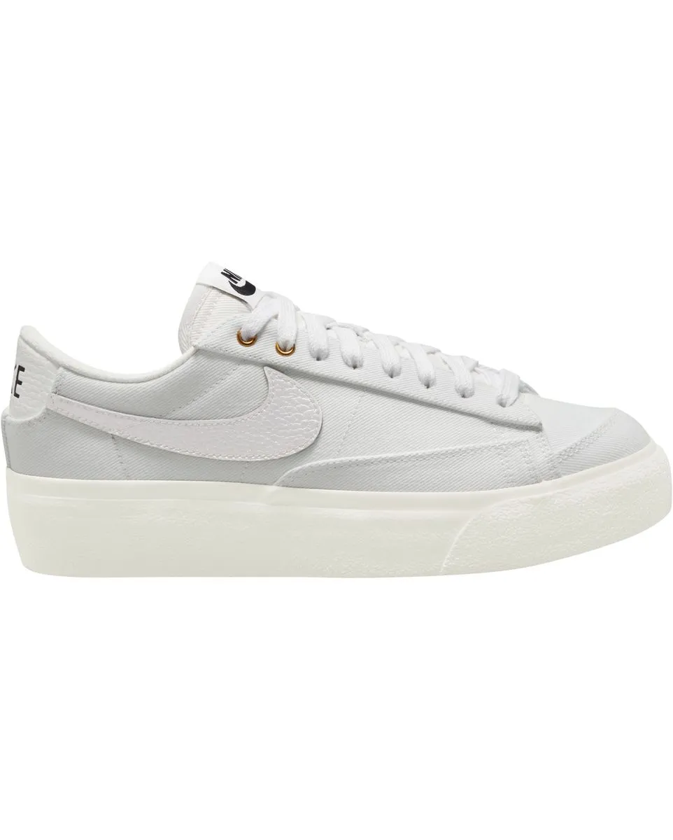 Chaussures Femme W BLAZER LOW PLATFORM CNVS Blanc