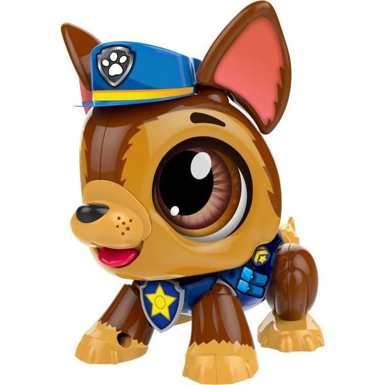 Robot Pat Patrouille Chase - GOLIATH - Assemble et personnalise ton compagnon robot marron - Goliath